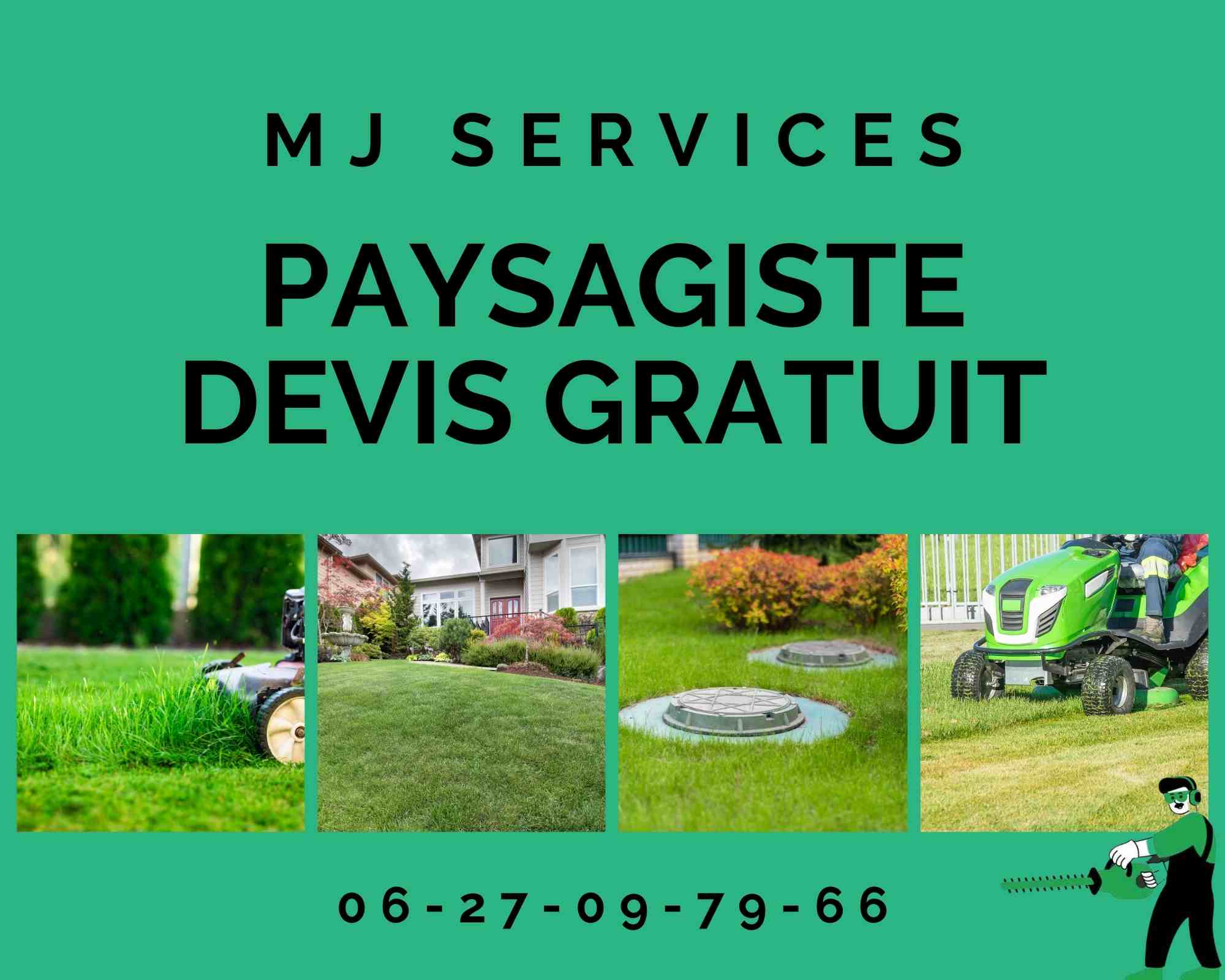 Une photo de MJ Services en train de niveler le sol à Carry-le-Rouet avant la pose de pelouse, démontrant leur expertise en jardinage